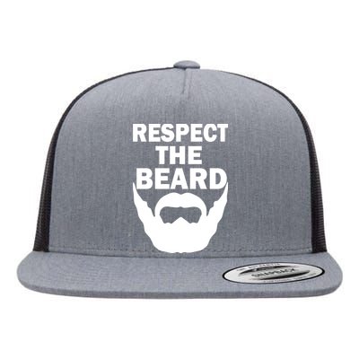 Respect The Beard Flat Bill Trucker Hat