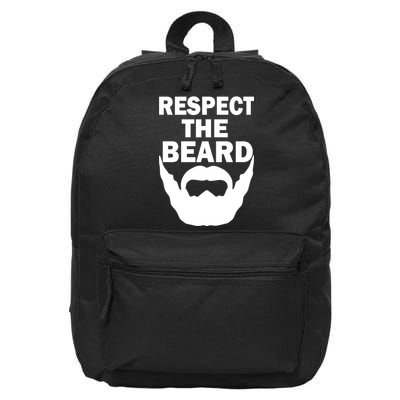 Respect The Beard 16 in Basic Backpack