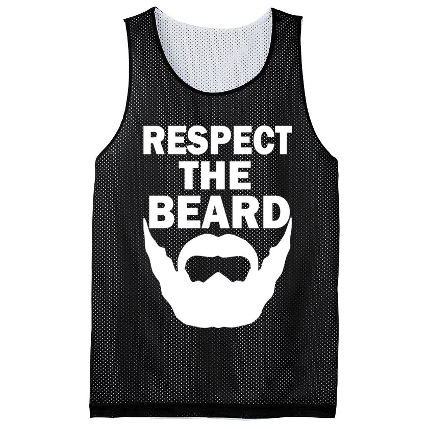 Respect The Beard Mesh Reversible Basketball Jersey Tank