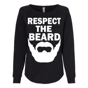 Respect The Beard Womens California Wash Sweatshirt