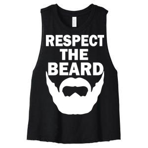 Respect The Beard Women's Racerback Cropped Tank