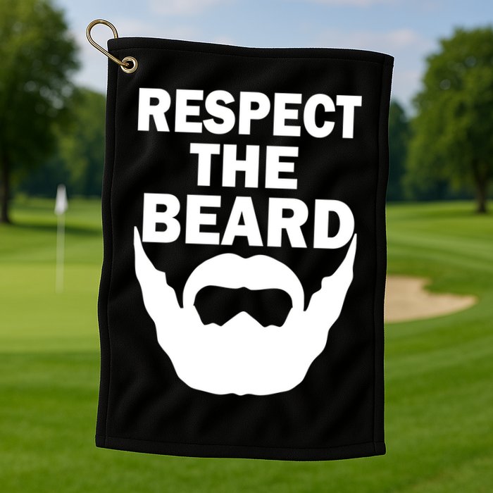 Respect The Beard Golf Towel
