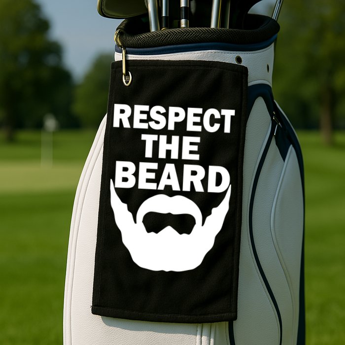 Respect The Beard Golf Towel
