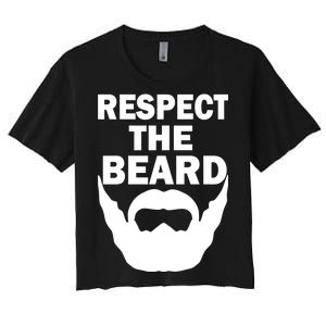 Respect The Beard Women's Crop Top Tee