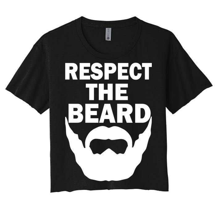 Respect The Beard Women's Crop Top Tee