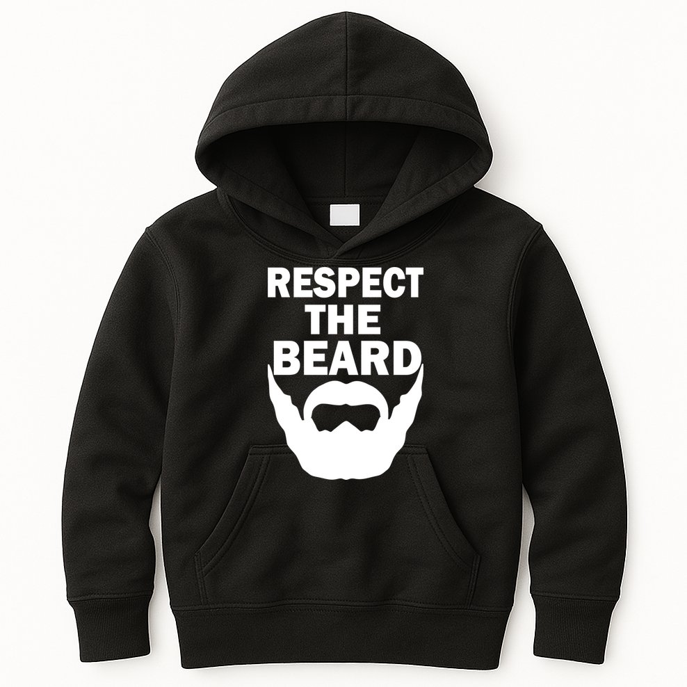 Respect The Beard Kids Hoodie