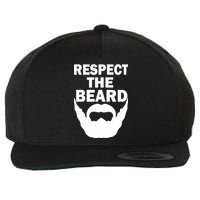 Respect The Beard Wool Snapback Cap