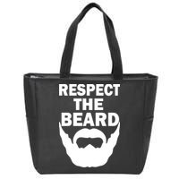 Respect The Beard Zip Tote Bag