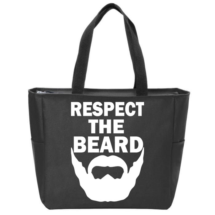 Respect The Beard Zip Tote Bag