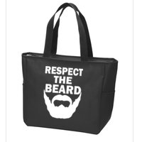 Respect The Beard Zip Tote Bag
