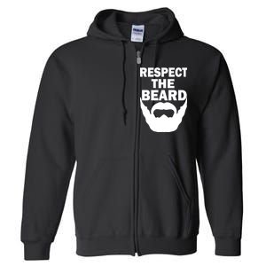 Respect The Beard Full Zip Hoodie