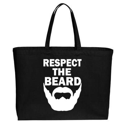 Respect The Beard Cotton Canvas Jumbo Tote