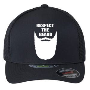 Respect The Beard Funny Bearded Flexfit Unipanel Trucker Cap