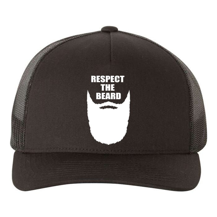 Respect The Beard Funny Bearded Yupoong Adult 5-Panel Trucker Hat