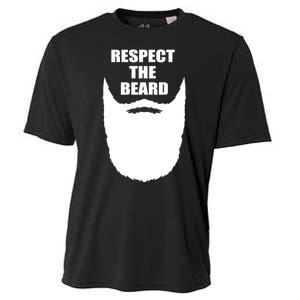 Respect The Beard Funny Bearded Cooling Performance Crew T-Shirt