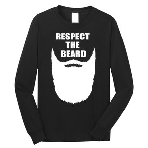 Respect The Beard Funny Bearded Long Sleeve Shirt