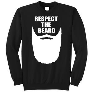 Respect The Beard Funny Bearded Sweatshirt