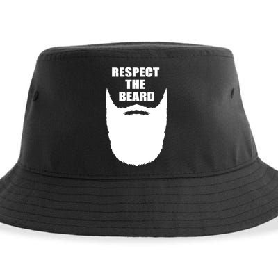 Respect The Beard Funny Bearded Sustainable Bucket Hat
