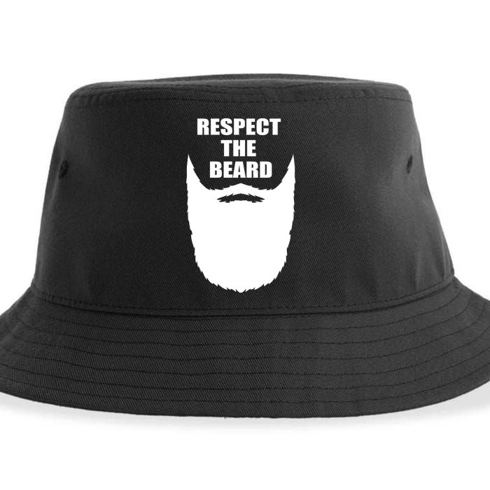 Respect The Beard Funny Bearded Sustainable Bucket Hat