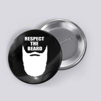 Respect The Beard Funny Bearded Button