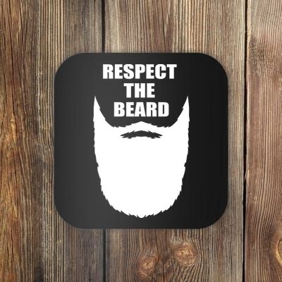 Respect The Beard Funny Bearded Coaster