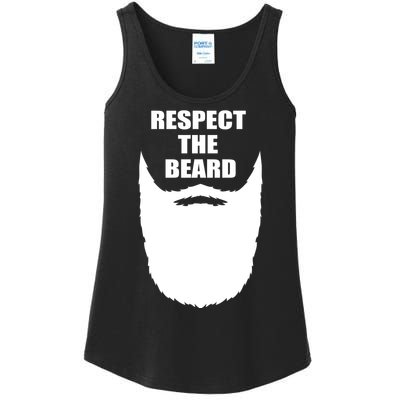 Respect The Beard Funny Bearded Ladies Essential Tank