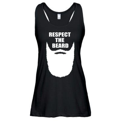 Respect The Beard Funny Bearded Ladies Essential Flowy Tank