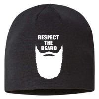 Respect The Beard Funny Bearded Sustainable Beanie