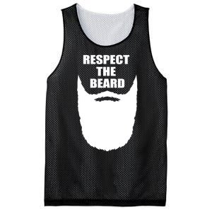 Respect The Beard Funny Bearded Mesh Reversible Basketball Jersey Tank