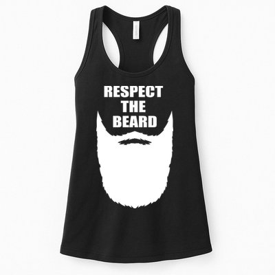 Respect The Beard Funny Bearded Womens Tank Top