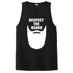 Respect The Beard Funny Bearded PosiCharge Competitor Tank