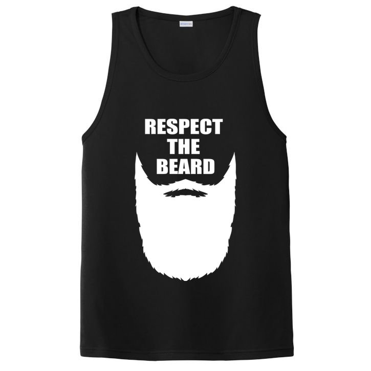 Respect The Beard Funny Bearded PosiCharge Competitor Tank