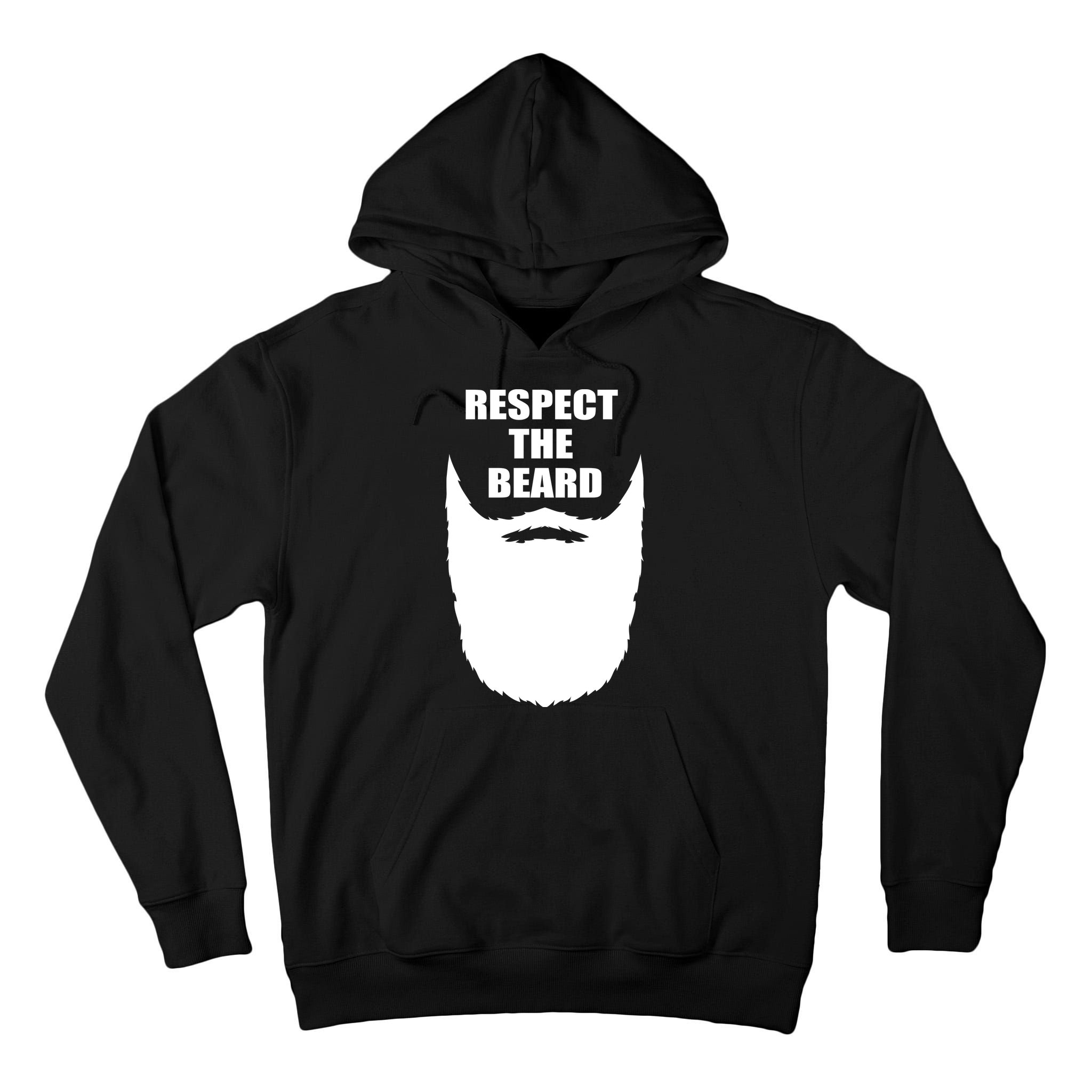 Respect The Beard Funny Bearded Tall Hoodie