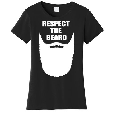 Respect The Beard Funny Bearded Women's T-Shirt