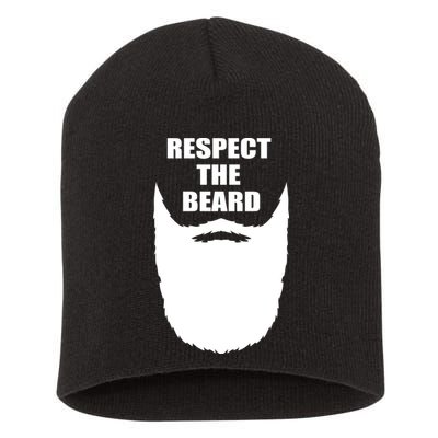 Respect The Beard Funny Bearded Short Acrylic Beanie