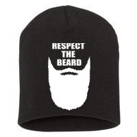 Respect The Beard Funny Bearded Short Acrylic Beanie