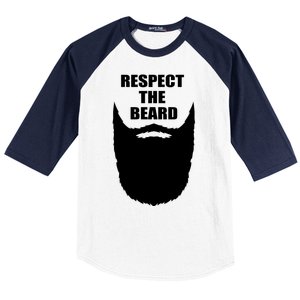 Respect The Beard Funny Bearded Baseball Sleeve Shirt