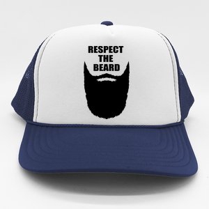 Respect The Beard Funny Bearded Trucker Hat