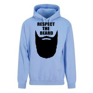 Respect The Beard Funny Bearded Unisex Surf Hoodie