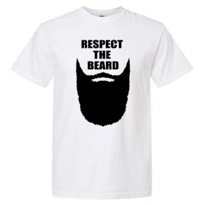 Respect The Beard Funny Bearded Garment-Dyed Heavyweight T-Shirt