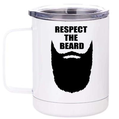 Respect The Beard Funny Bearded 12 oz Stainless Steel Tumbler Cup