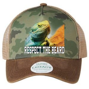 Respect The Beard Funny Bearded Dragon Legacy Tie Dye Trucker Hat