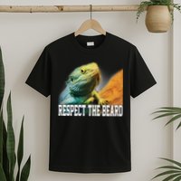 Respect The Beard Funny Bearded Dragon T-Shirt