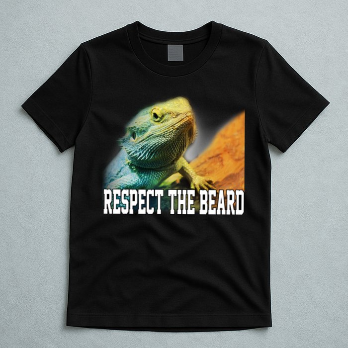 Respect The Beard Funny Bearded Dragon T-Shirt
