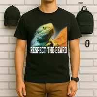 Respect The Beard Funny Bearded Dragon T-Shirt