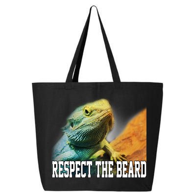Respect The Beard Funny Bearded Dragon 25L Jumbo Tote