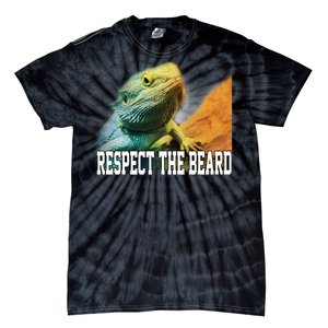 Respect The Beard Funny Bearded Dragon Tie-Dye T-Shirt