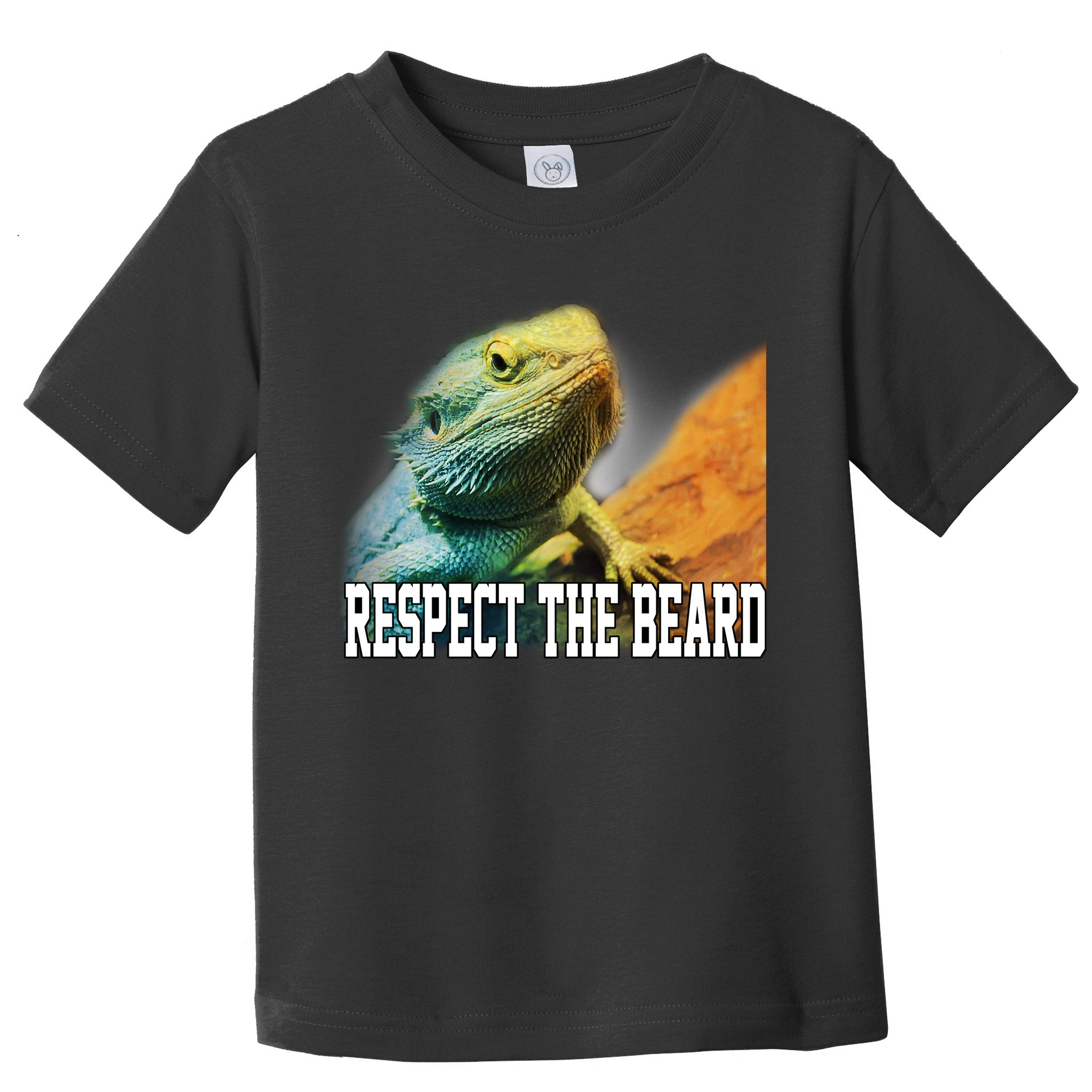 Respect The Beard Funny Bearded Dragon Toddler T-Shirt