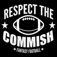 Respect The Commish Fantasy Football Cropped Pullover Crew