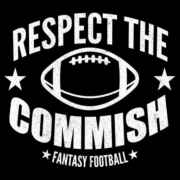 Respect The Commish Fantasy Football Cropped Pullover Crew
